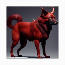 Tasmanian Devil Dog Canvas Print