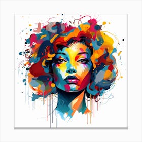 Splatter Painting Canvas Print