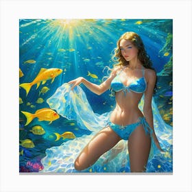 Under The Sea cv Canvas Print
