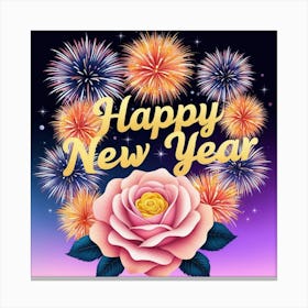 Happy New Year 4 Canvas Print