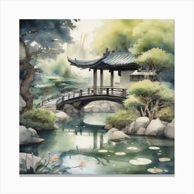 Asian Garden Canvas Print