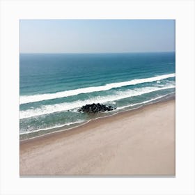 Aerial Beach Scene Canvas Print