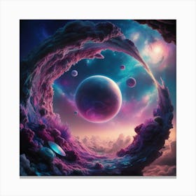 Space - Painting Canvas Print