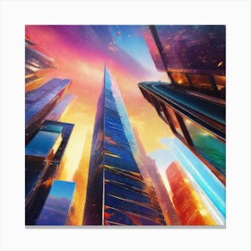 Skyscrapers 1 Canvas Print