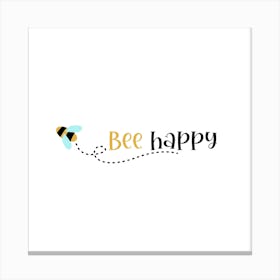 Bee Happy Canvas Print