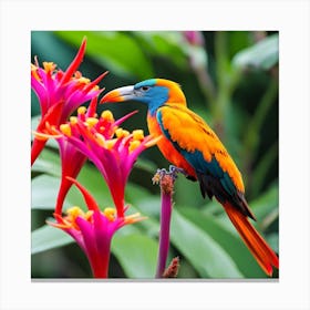 Parrot Love Canvas Print