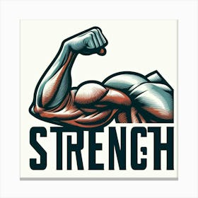 Strength Logo Canvas Print