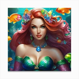 Gummy Bear Mermaid 3 Canvas Print