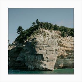Indian Head in Pictured Rocks National Lakeshore in Munising, Michigan Canvas Print