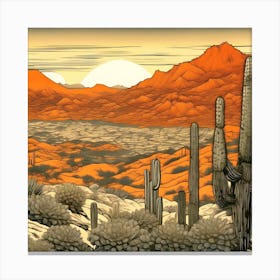 Desert Sunset Canvas Print