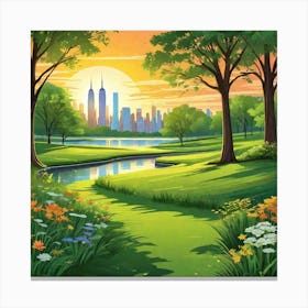 NEW YORK Park Canvas Print