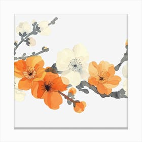 Apricot Blossoms Canvas Print