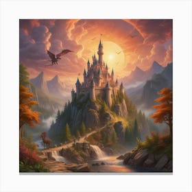 Castle In The Sky 9 Canvas Print