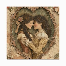 Two Lovers In Love Canvas Print