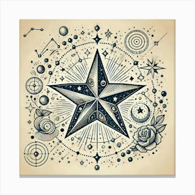 Tattoo Star 1 Toile