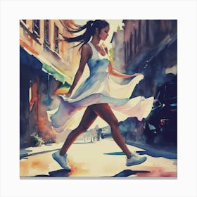 Shuffle Dancing In Cuba Canvas Print