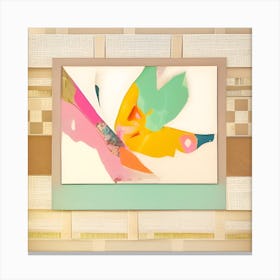 Abstract Butterfly Painting Canvas Print