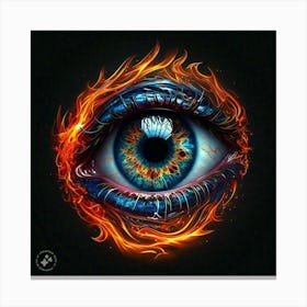 Eye Of Fire 2 Canvas Print