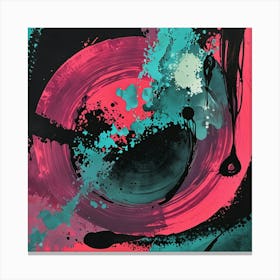 Abstract Lithograph This Artwork Is Inspired By The art print painting Canvas Print