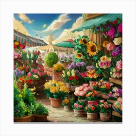 Flower Shop Canvas Print