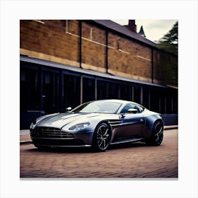 Aston Martin Car Automobile Vehicle Automotive British Brand Logo Iconic Luxury Performan (1) Canvas Print