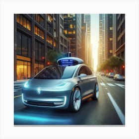 Self - Driving Car 3 Canvas Print