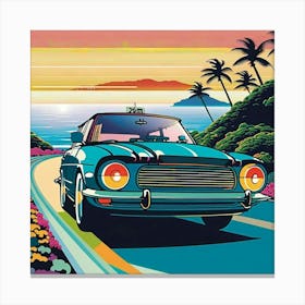 Peaceful Ocean Drive Canvas Print