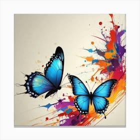 Butterfly Painting 145 Canvas Print