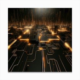 Circuit Board 1 Canvas Print