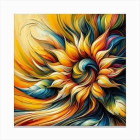 Sunflower Painting 1 Canvas Print