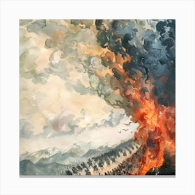 'The Fires Of Hell' Canvas Print