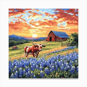 Texas Bluebonnets Canvas Print