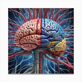 Human Brain And Spinal Cord 5 Canvas Print