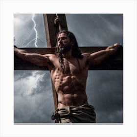 Jesus On The Cross Canvas Print