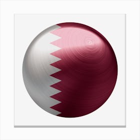 Qatar Flag Country Nation National Canvas Print