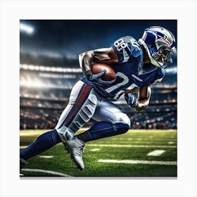 New England Patriots Running Back Canvas Print