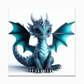 Blue Dragon Kid 3 Canvas Print