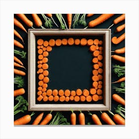 Carrots In A Frame 12 Canvas Print