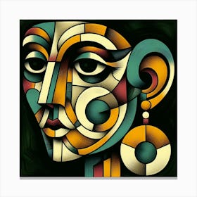 Abstract portrait 5 Canvas Print