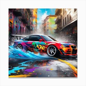 Street Racing Car Canvas Print