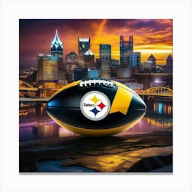 Pittsburgh Steelers Football Canvas Print