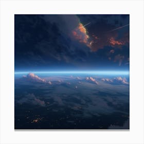 Earth From Space Canvas Print