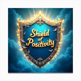 Flux Dev A Vibrant Ornate Shield With A Radiant Aura Emitting 3 Canvas Print