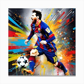 Lionel Messi 5 Canvas Print