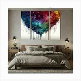 Heart Canvas Wall Art Canvas Print