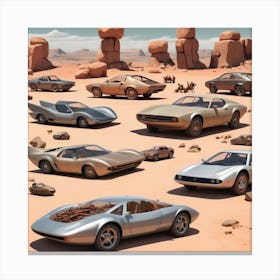 Futuristic Cars Canvas Print