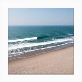 Aerial Shot Of A Beach Canvas Print