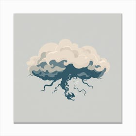 Atomic Cloud Canvas Print