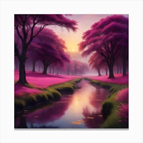 Pink Forest Canvas Print