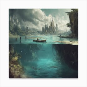 into the water Canvas Print